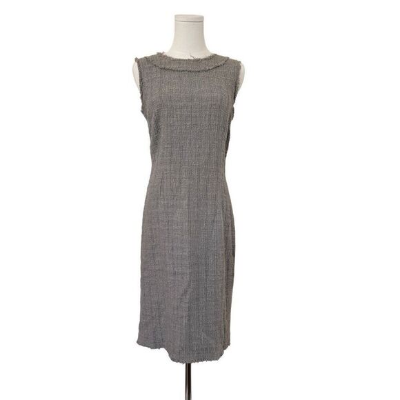 Designer late 2000 golce&gabbana gray tweed dress sz 42IT - Picture 1 of 7